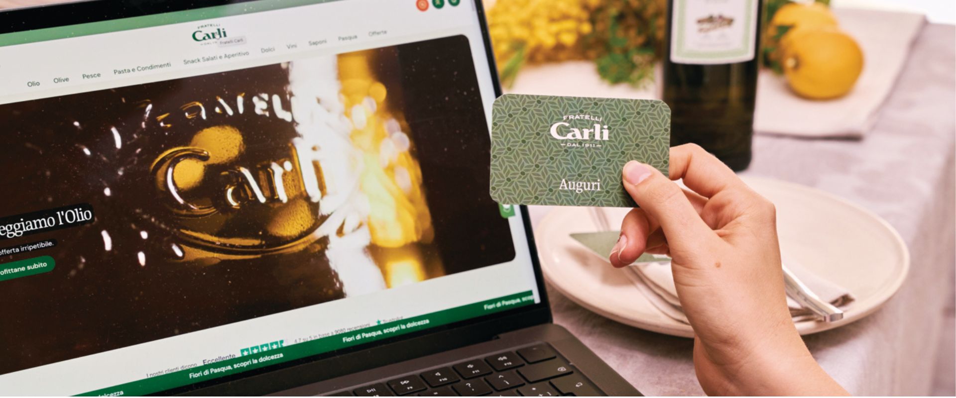 Fratelli Carli Gift Card als stilvolles Last-Minute-Ostergeschenk