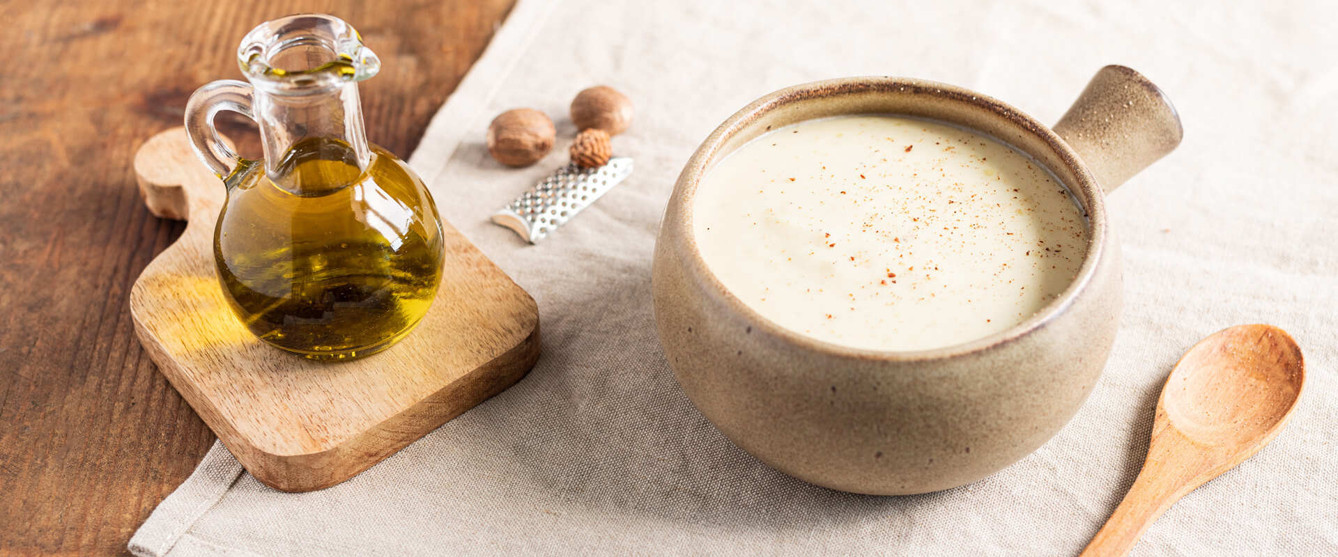 Béchamelsauce ohne Butter mit dem Nativen Olivenöl Extra von Carli