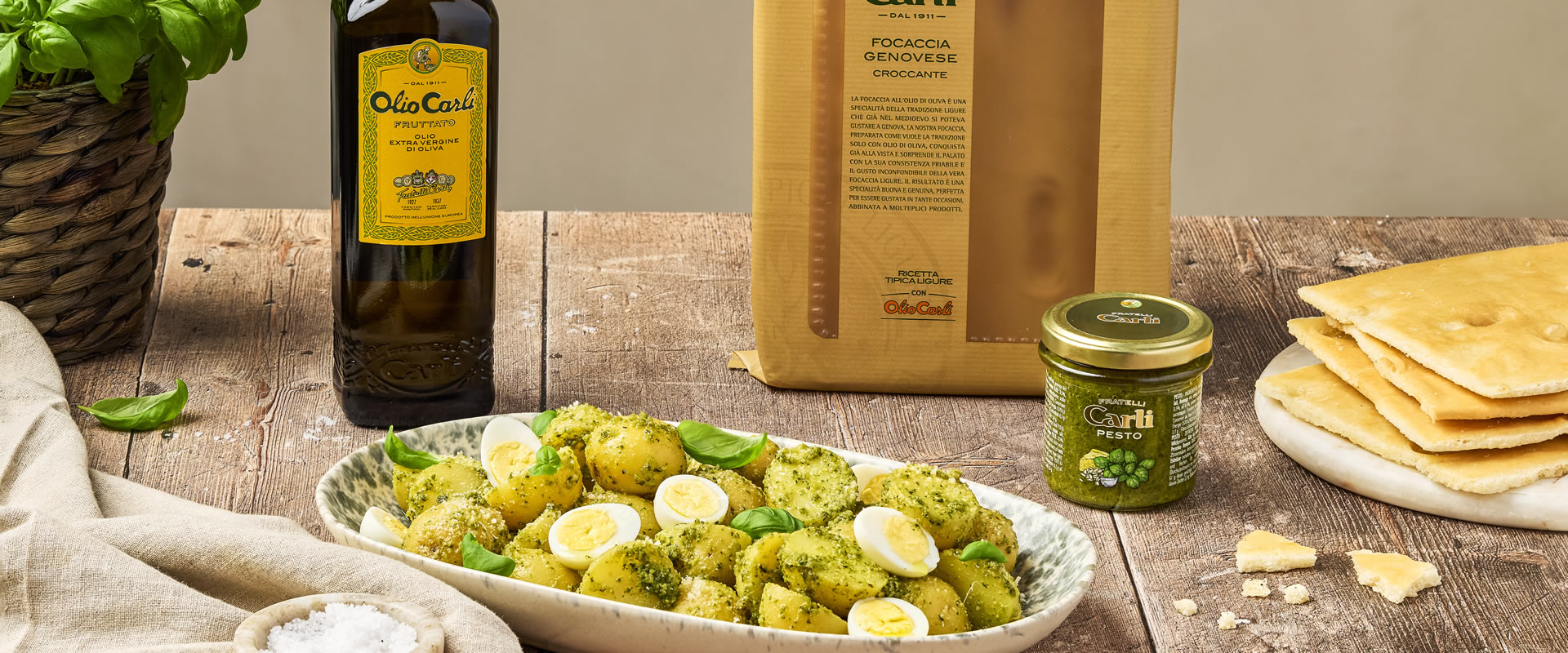 Kartoffelsalat mit Pesto