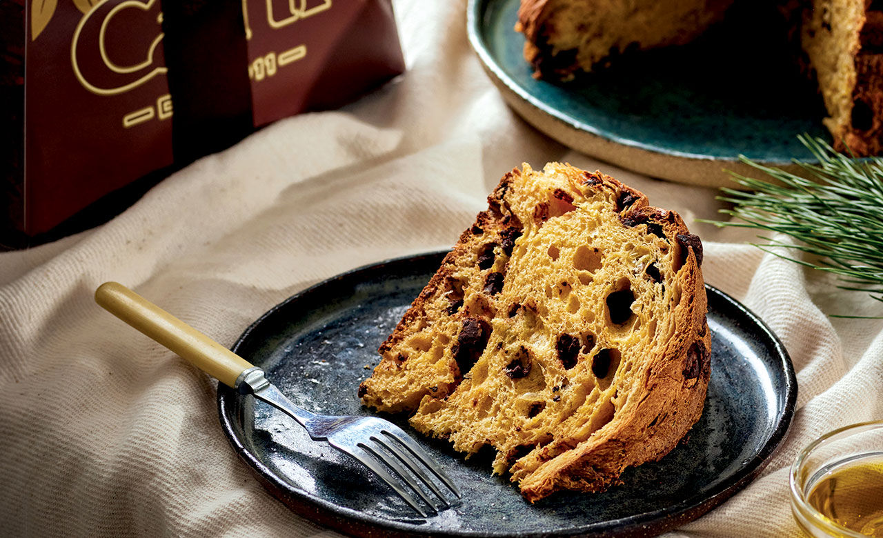 Panettone mit Schokolade