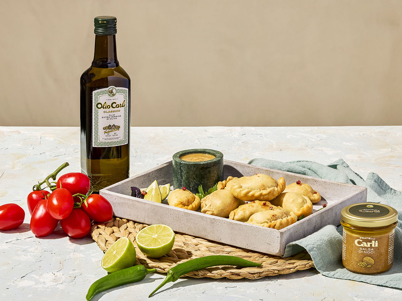 Empanadas mit Walnusssauce