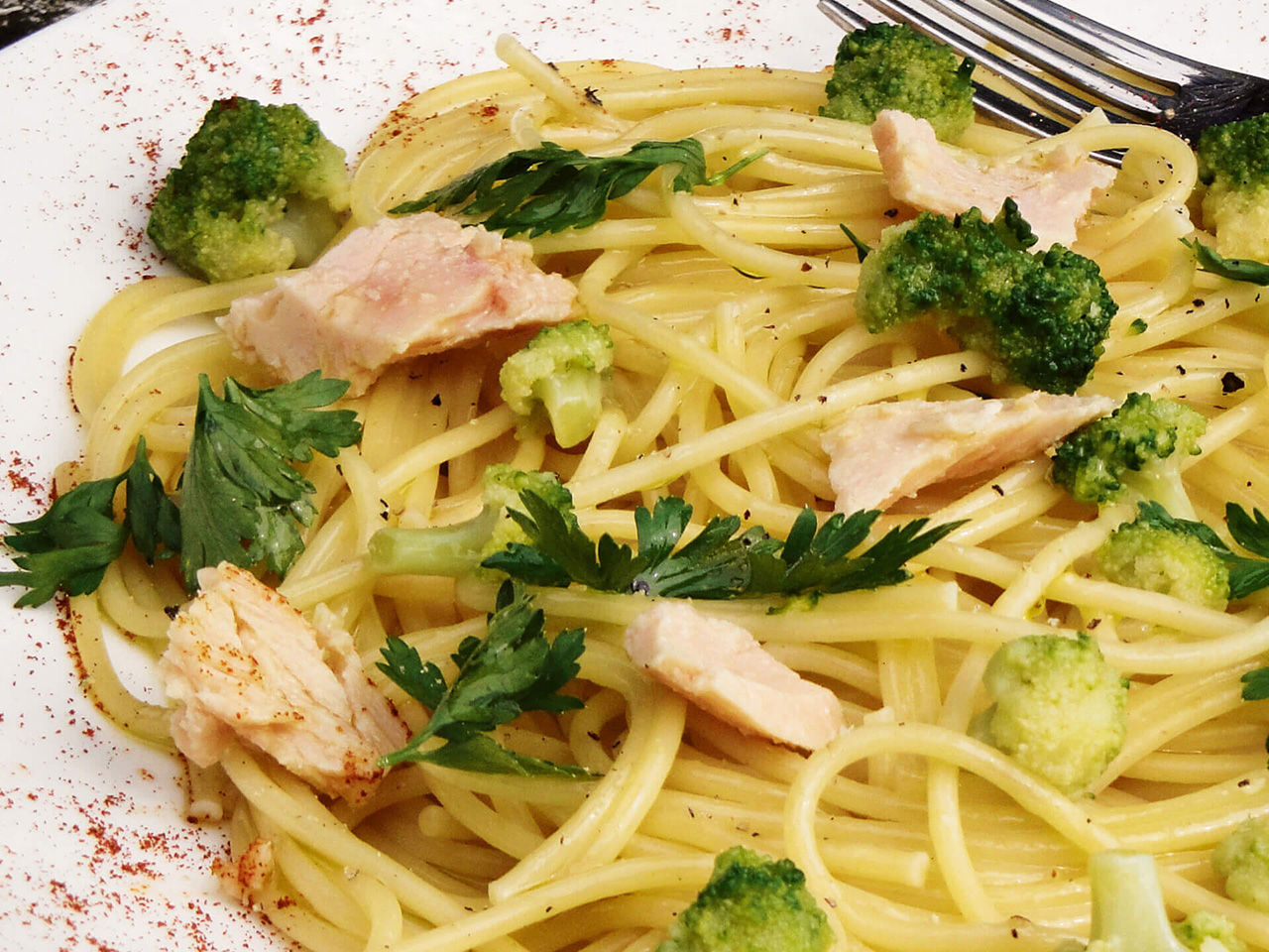 Spaghetti mit Thunfisch und Brocoli