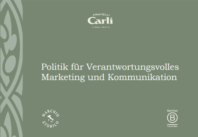 Politik für Verantwortungsvolles Marketing und Kommunikation