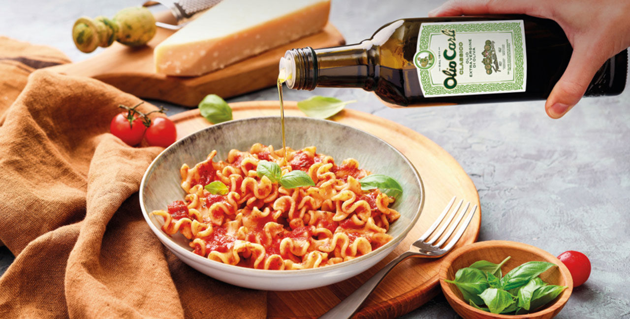 Nudeln trofiette mit pesto sauce