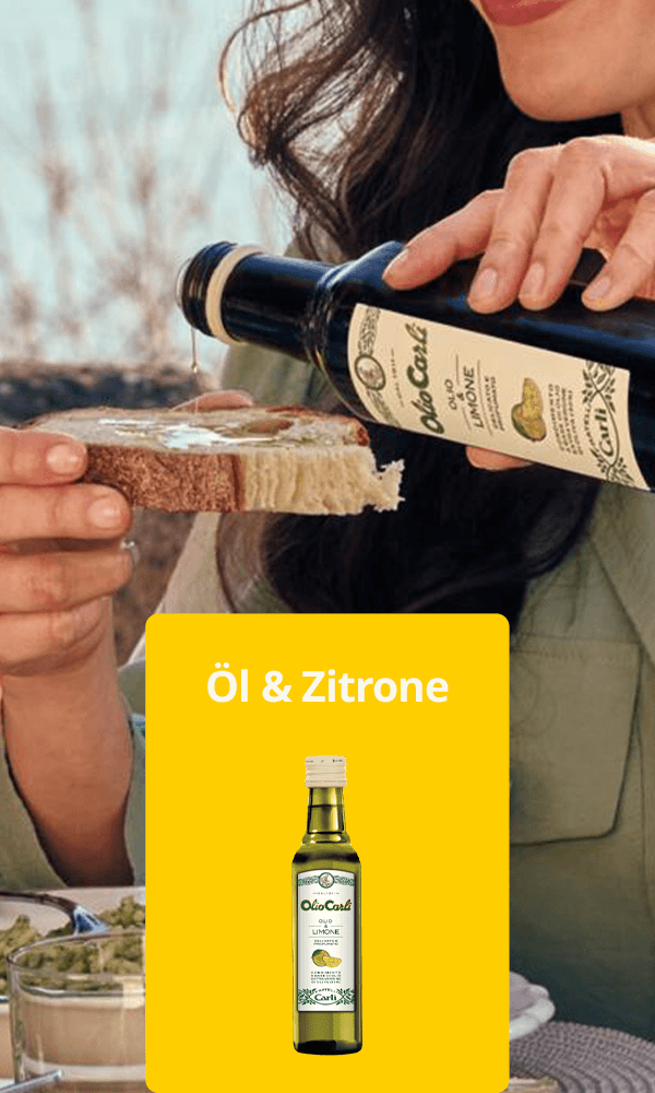 Zitronenwürzöl – ideal zum Verfeinern von Bruschettas