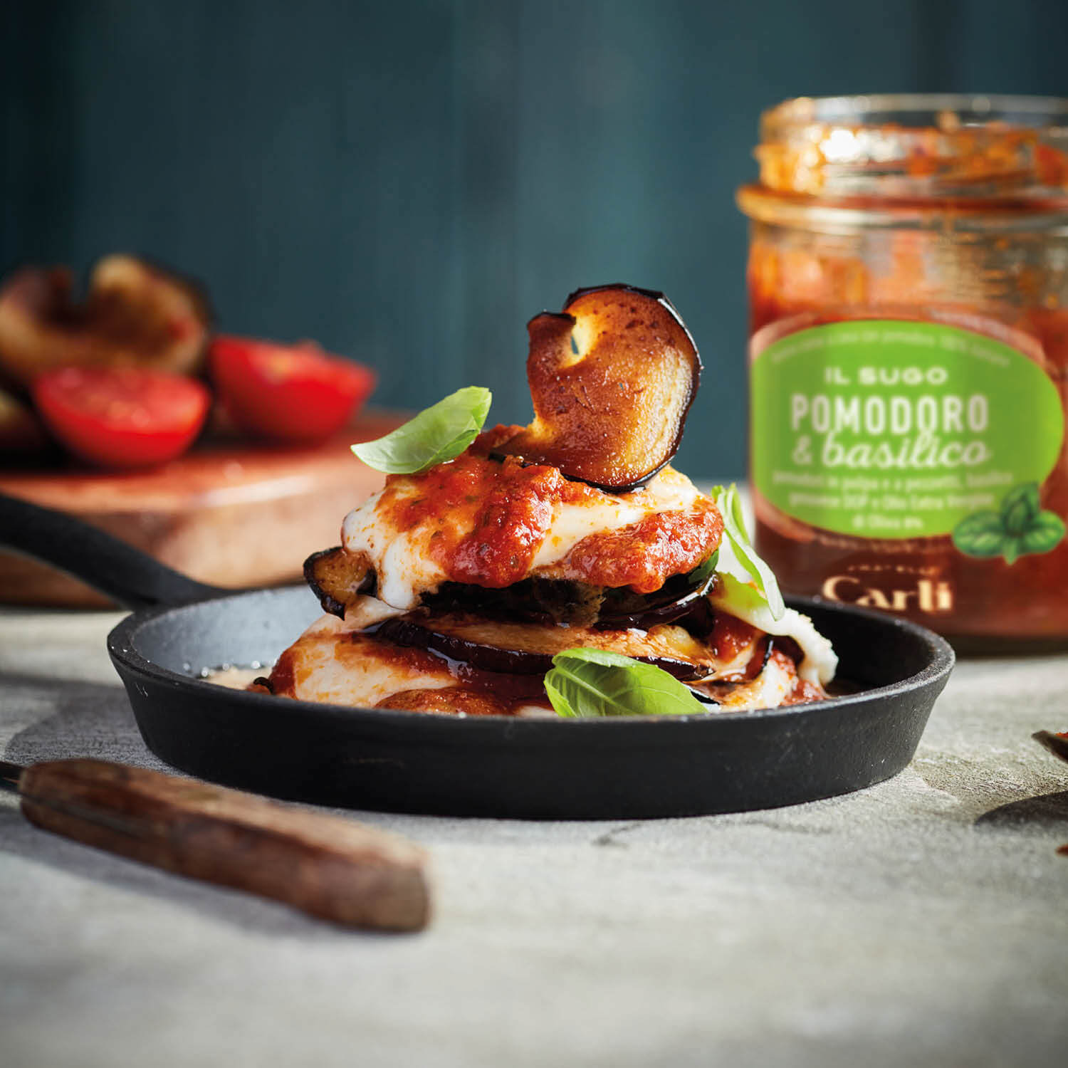 Tomatensauce mit Basilikum