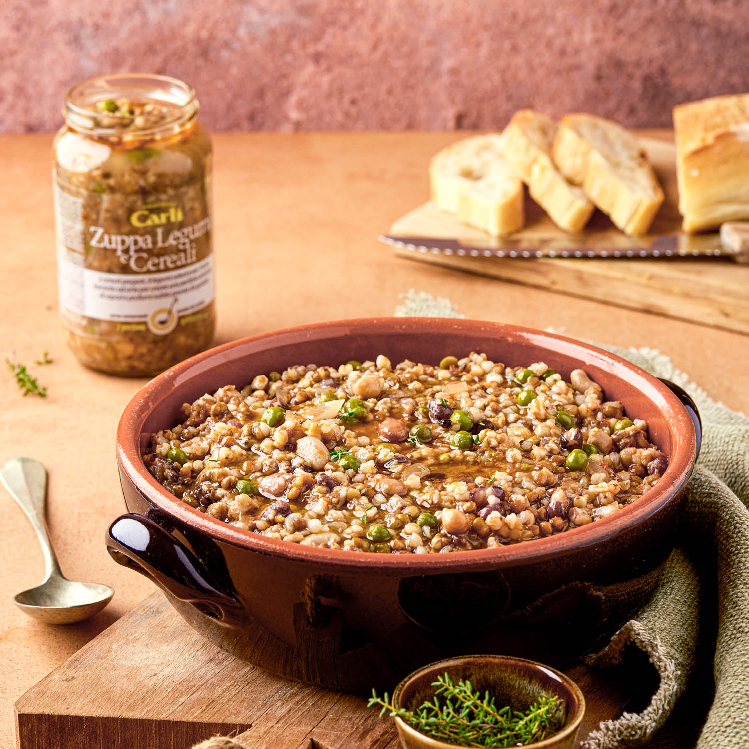 Gemüse-Getreide-Suppe