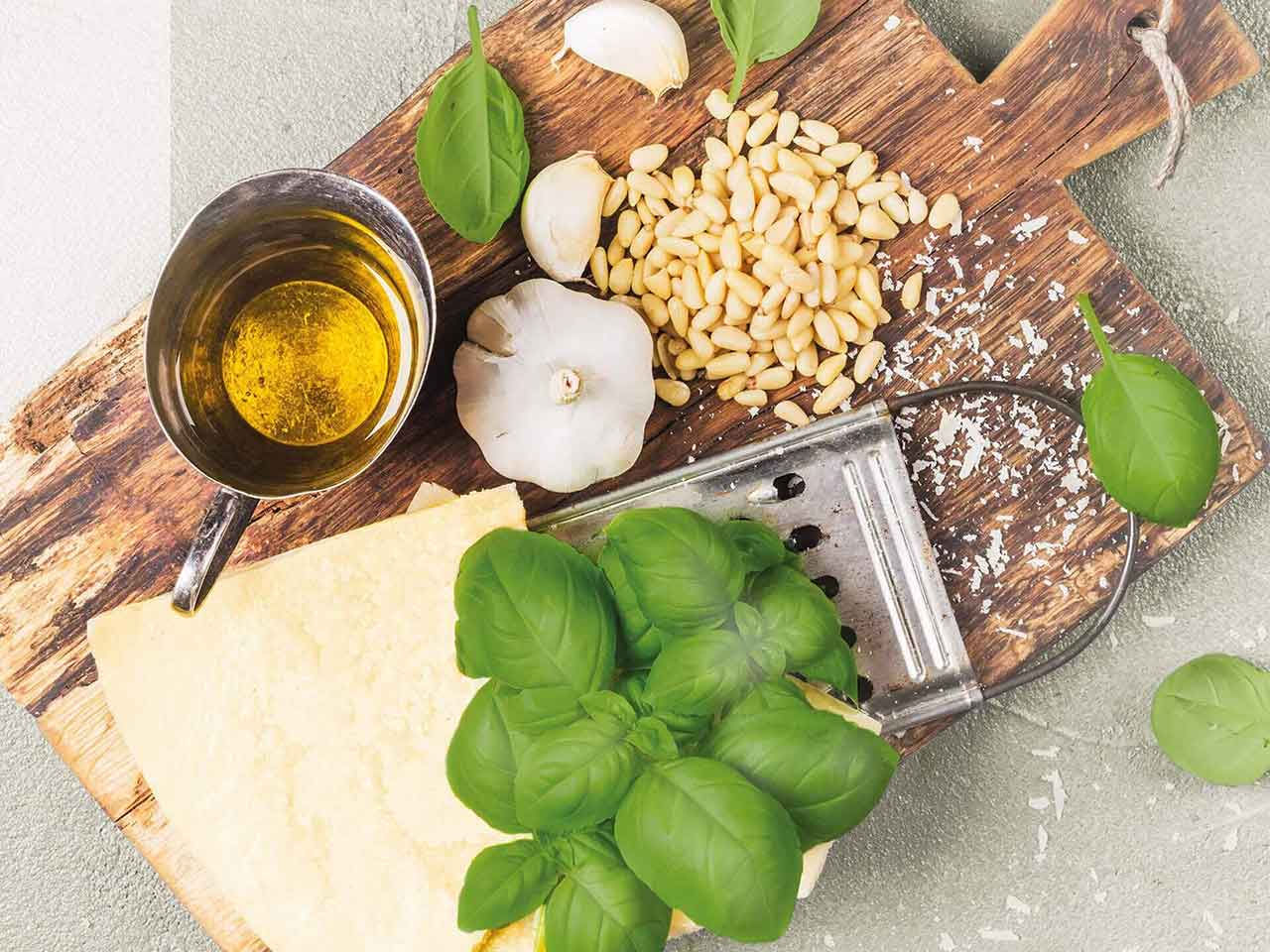 Pesto-Zutaten 