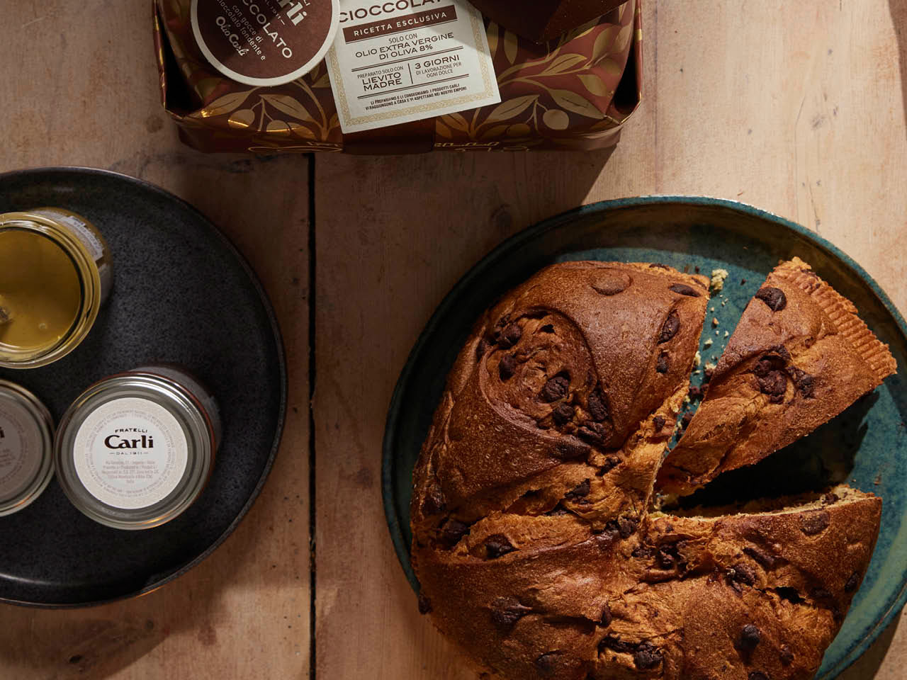 panettone mit schokolade