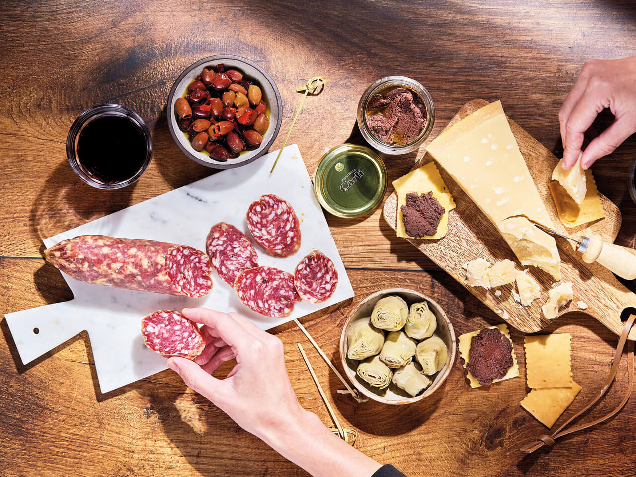 Foglie Di Ulivo mit Artischockenherzen