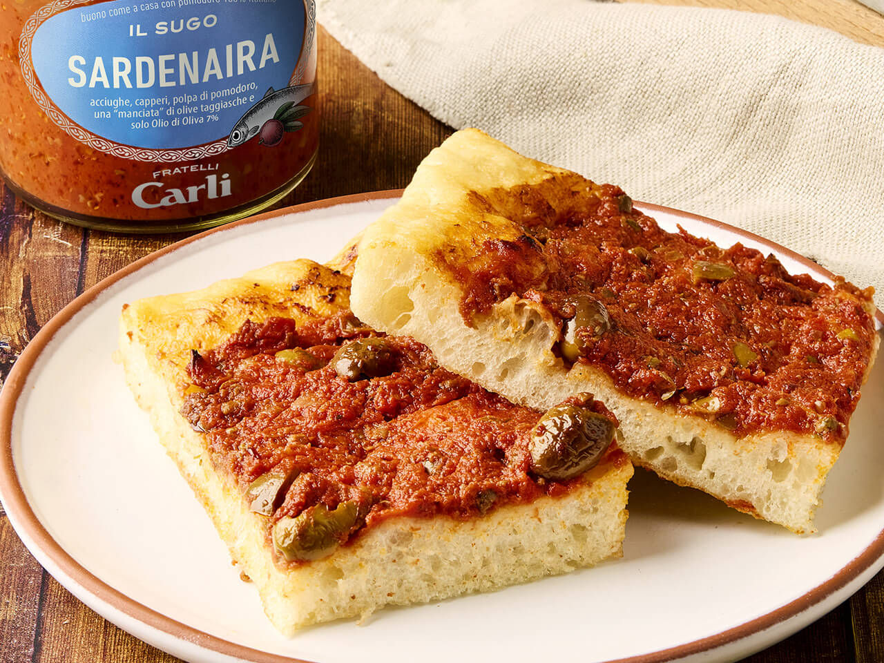 Tomatensauce Sardenaira mit Kapern und Sardellen | Fratelli Carli