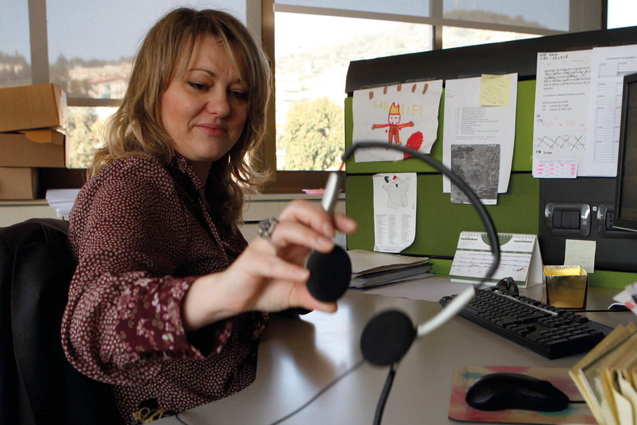 Kundendienstmitarbeiterin